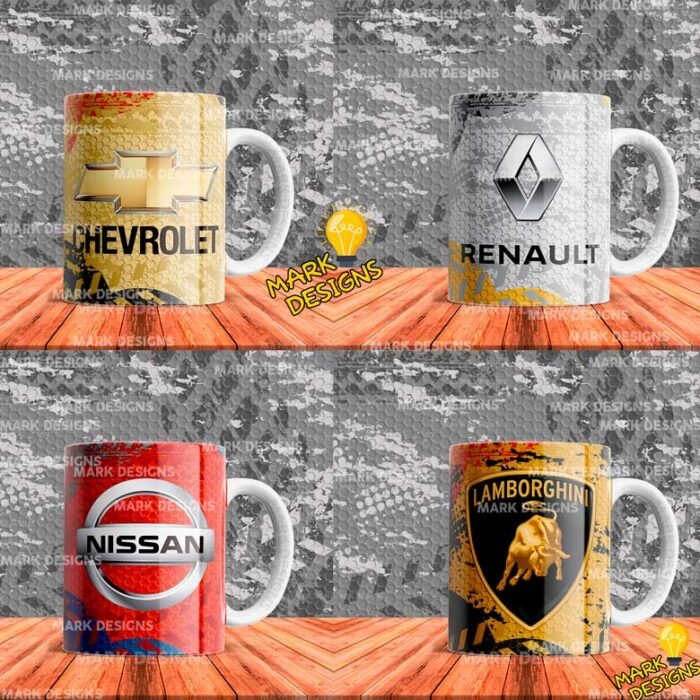Diseños Marcas de Autos para Tazas - Image 3