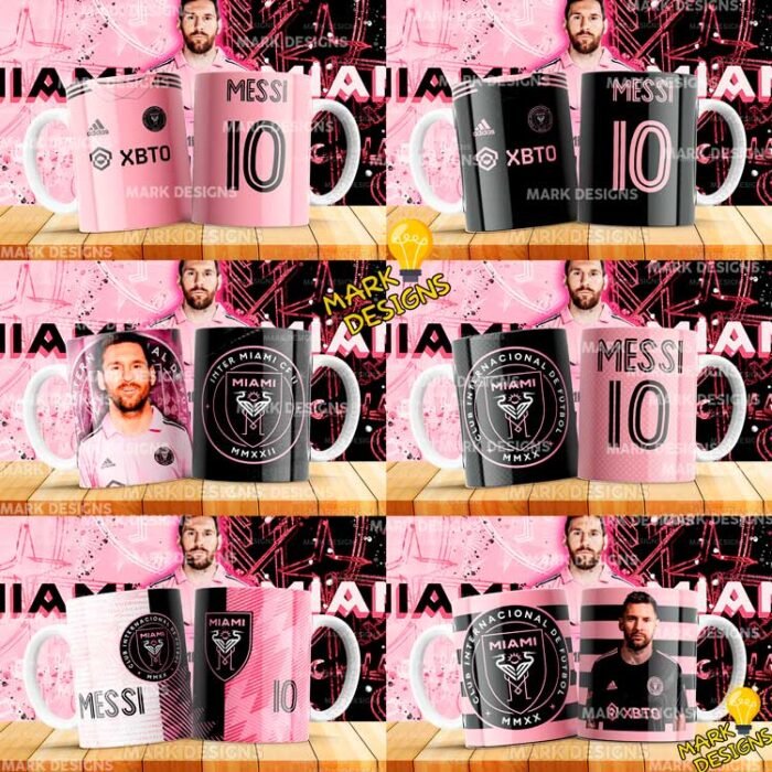 Plantillas Inter Miami Messi Tazas