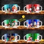 Navidad Tazas Plantillas Editables - Image 2