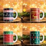 Diseños Navidad Efecto Bordado para Tazas - Image 2