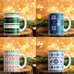 Diseños Navidad Efecto Bordado para Tazas - Image 3