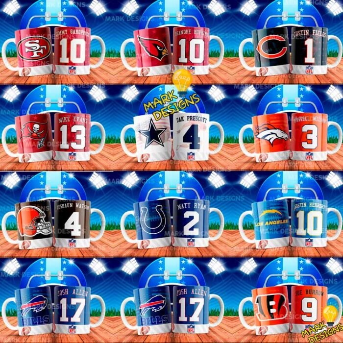 Diseños NFL para Tazas Fútbol Americano