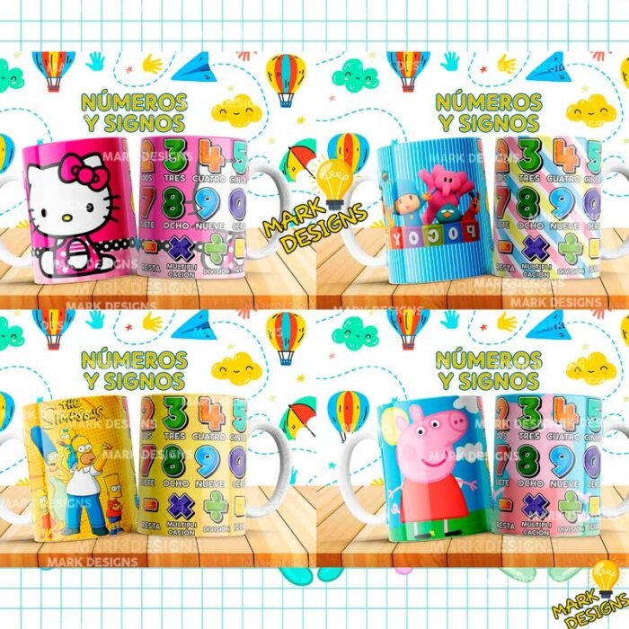 Plantillas Números y Signos para Tazas - Image 3