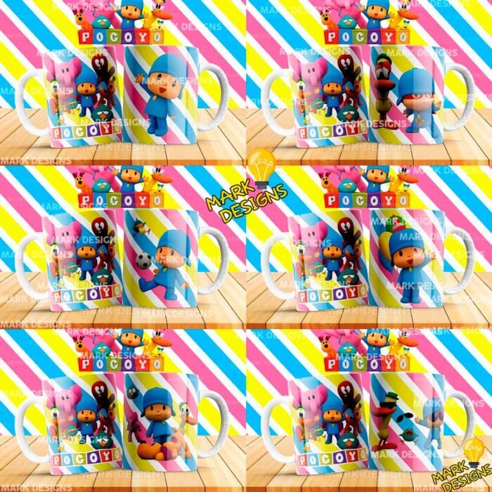 Plantillas de Pocoyó para Tazas - Image 2