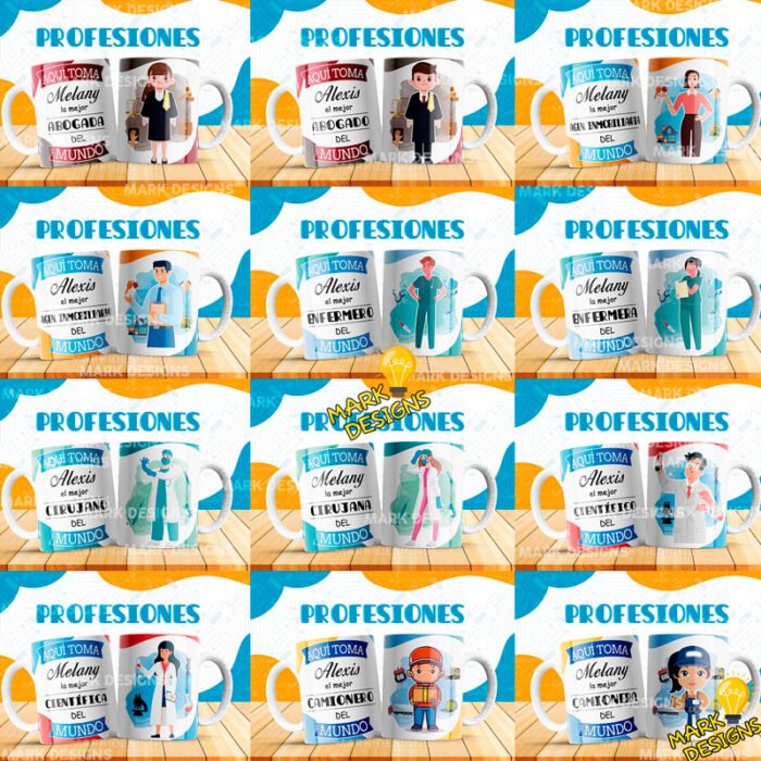 Diseños para Tazas de Profesiones