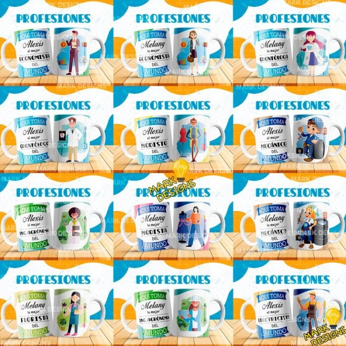 Diseños de Profesiones para Tazas - Image 3
