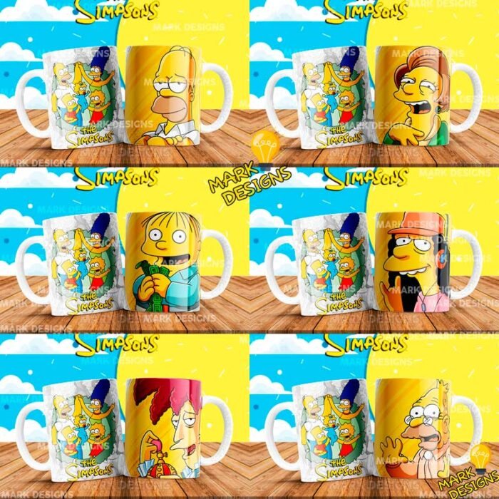 plantillas simpsons para tazas