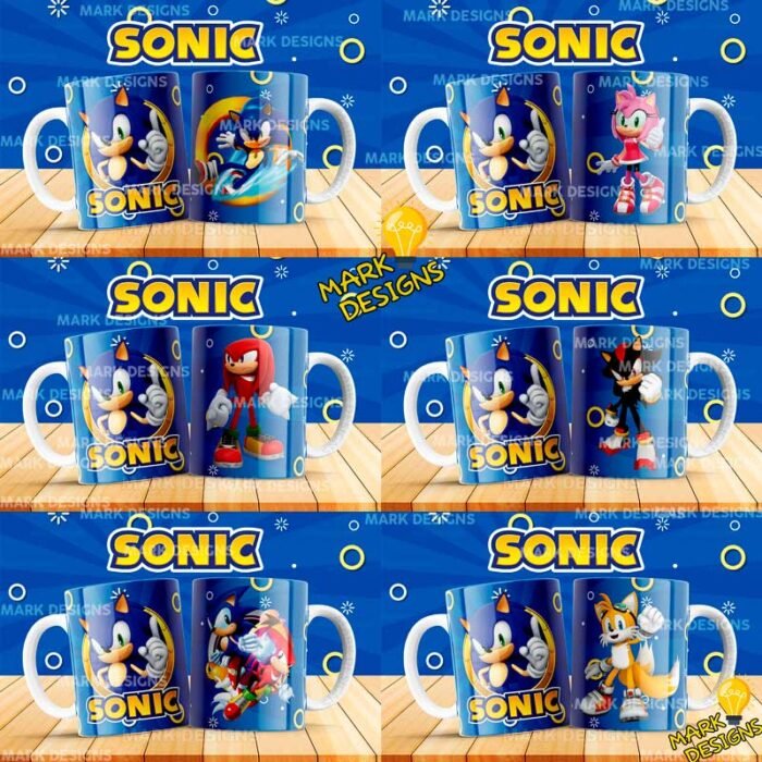 Plantillas de Sonic para Tazas - Image 2