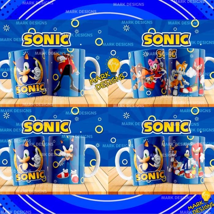 Plantillas de Sonic para Tazas - Image 3