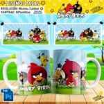 Plantillas de Angry Birds para Tazas