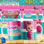 Plantillas de Bebés Llorones para Tazas