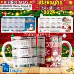 Diseños Calendario 2024 Navideños