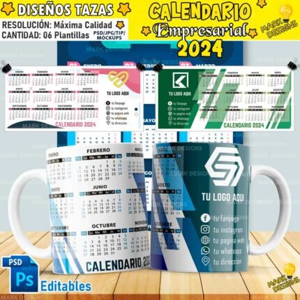 Diseños Calendarios Empresariales 2024
