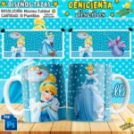 Plantillas de Cenicienta para Tazas