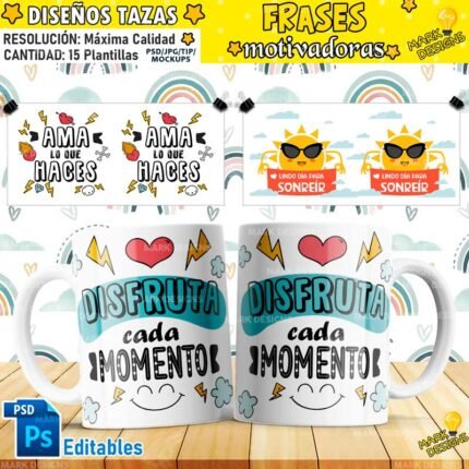Plantillas Frases Motivadoras Tazas