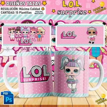 Plantillas de L.O.L. Muñecas para Tazas