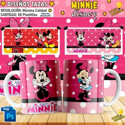 Plantillas de Minnie para Tazas