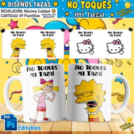 Plantillas No Toques mi Taza