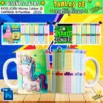 Plantillas Tablas de Multiplicar Tazas