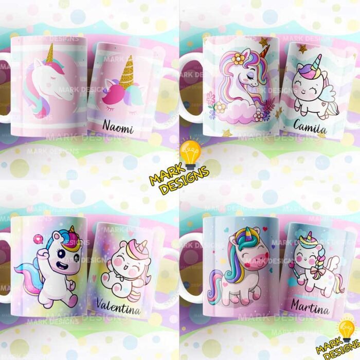 Plantillas de Unicornios para Tazas - Image 2