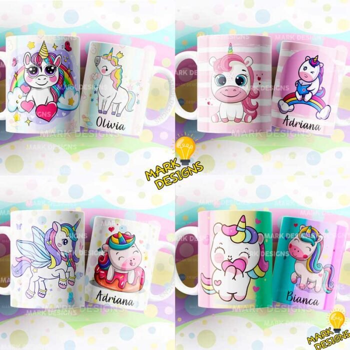 Plantillas de Unicornios para Tazas - Image 3