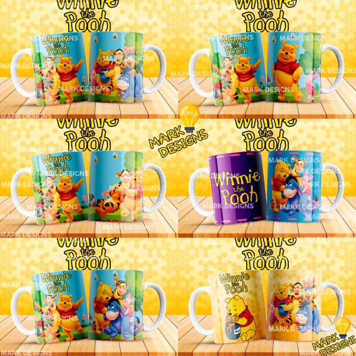 Plantillas Winnie The Pooh Tazas - Image 3