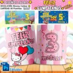 Plantillas Cumpleaños de Dibujos Tazas
