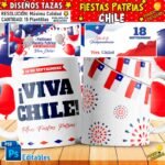 Diseños Fiestas Patrias Chile Tazas