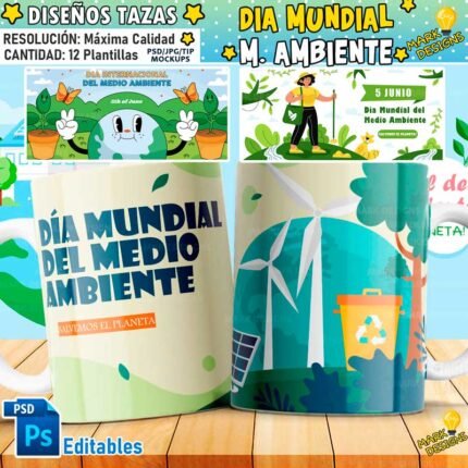 Diseños Día del Medio Ambiente para Tazas