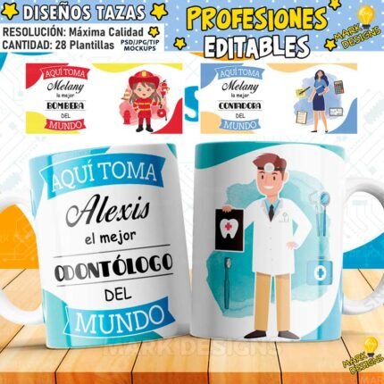 Diseños de Profesiones para Tazas