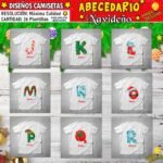 Diseños Navideños Abecedario Camisetas - Image 3