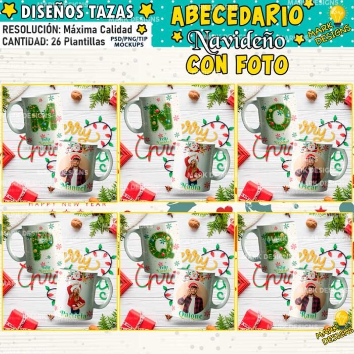 Diseños Navideños Abecedario Foto - Image 4