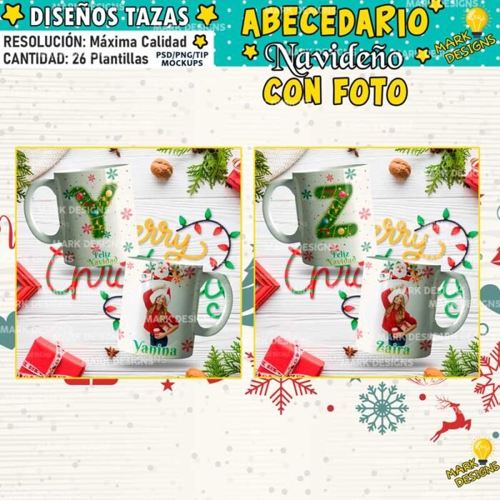 Diseños Navideños Abecedario Foto - Image 6