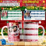 Diseños Navideños Calendario 2024
