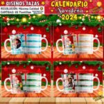 Diseños Navideños Calendario 2024 para Tazas - Image 3