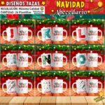 Diseños Navideños de Abecedario Tazas - Image 3