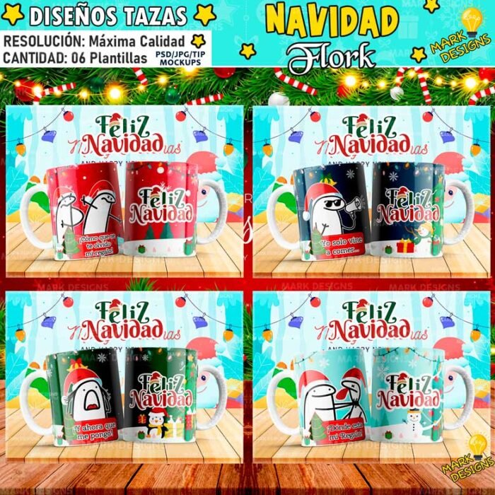Diseños Navideños Flork para Tazas - Image 2
