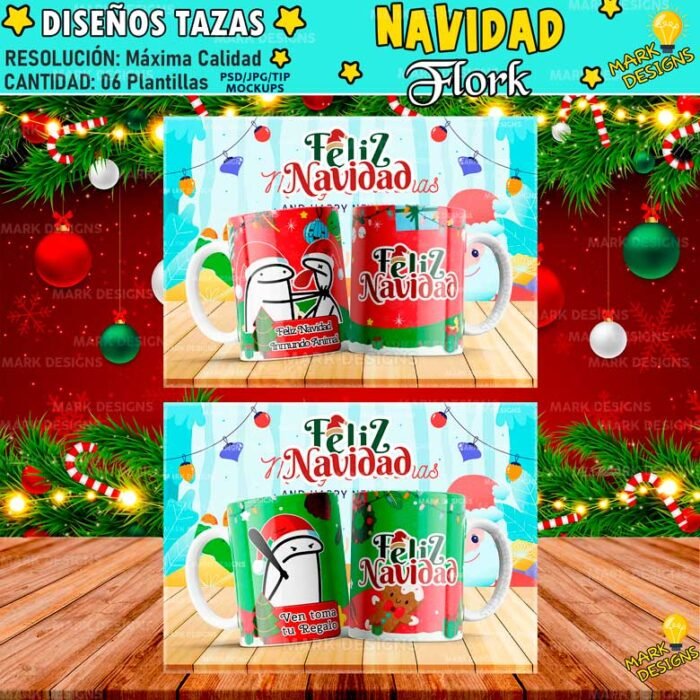 Diseños Navideños Flork para Tazas - Image 3