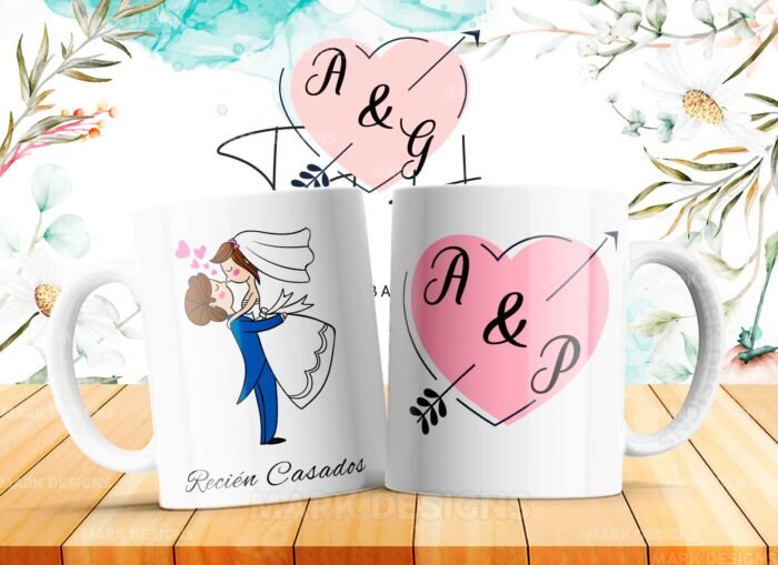 Diseños para Tazas de Recién Casados - Image 2