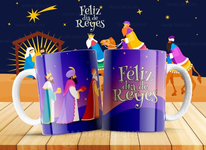 Diseños Reyes Magos Tazas Editables - Image 6