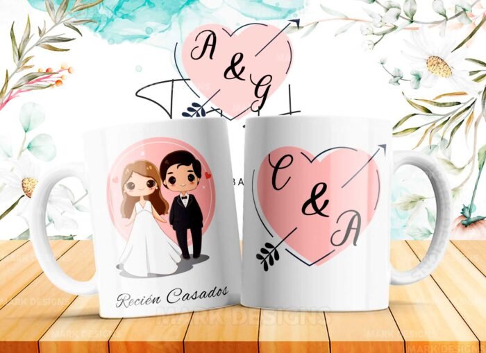 Diseños para Tazas de Recién Casados - Image 5