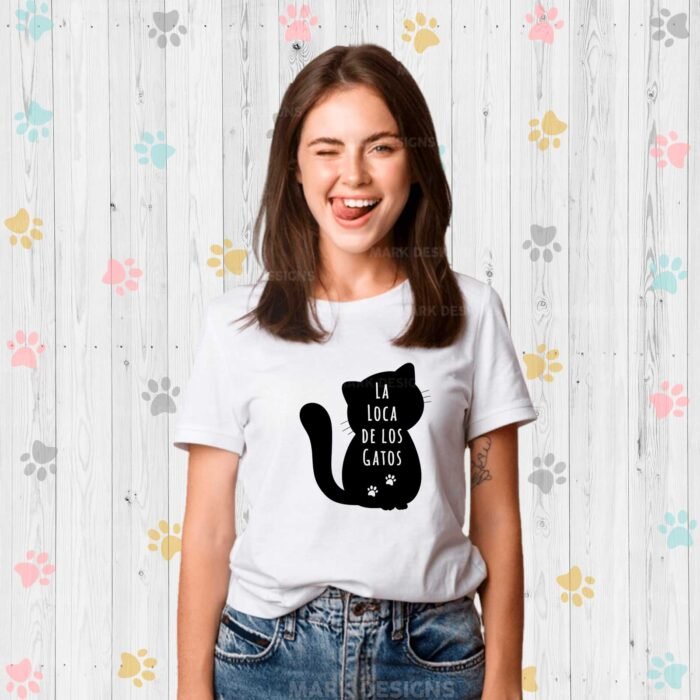 Diseños para Sublimar Camiseta I Love Cats - Image 5