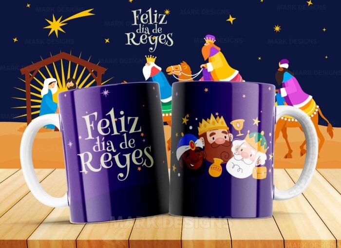 Diseños Reyes Magos Tazas Editables - Image 4