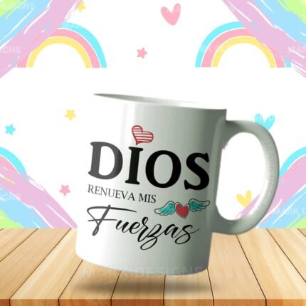Diseños Frases Cristianas Tazas Full Editables