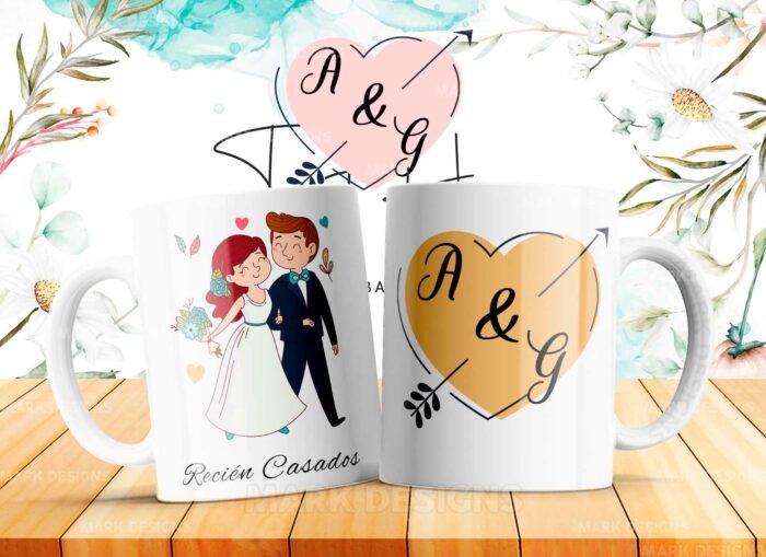 Diseños para Tazas de Recién Casados - Image 7