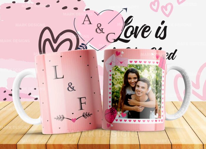 Diseños Iniciales con Foto Parejas para Tazas - Image 5