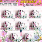 Diseños Abecedario Flores Tazas Personalizado - Image 4