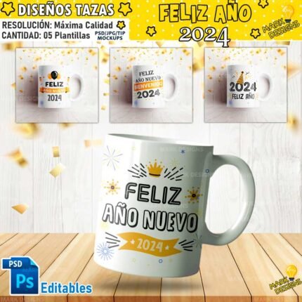 Plantillas Año Nuevo 2024