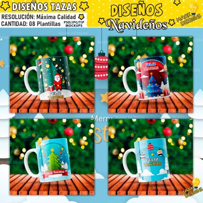 Diseños Navideños para Tazas Sublimación - Image 3