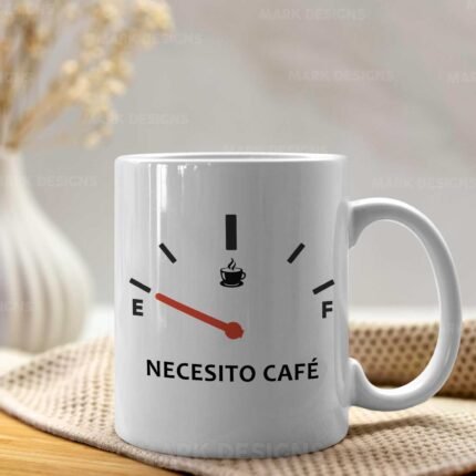 Diseños Necesito Café Tazas Editables